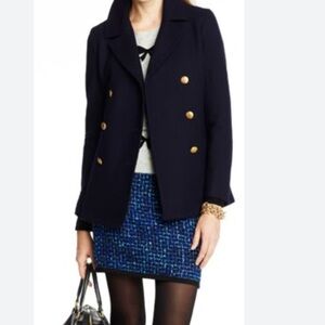 J Crew Wool Navy Peacoat